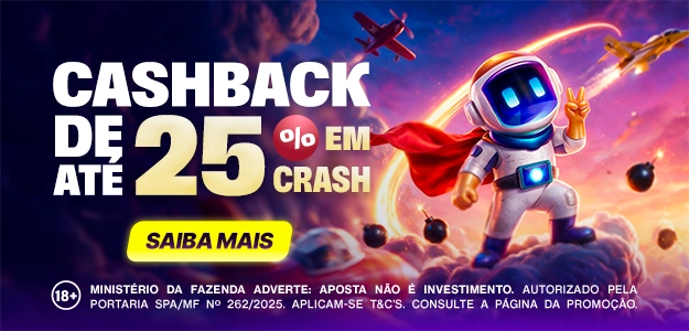 25% de Cashback Crash